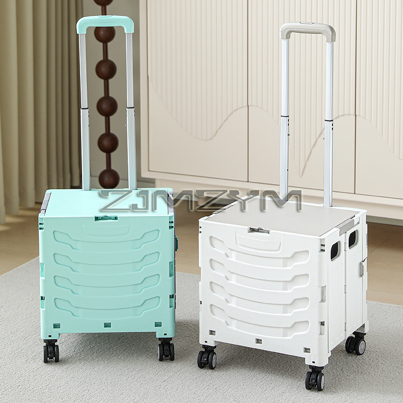 Pull Cart Fold - 5S Snel opvouwbare winkelwagentje Grote capaciteit