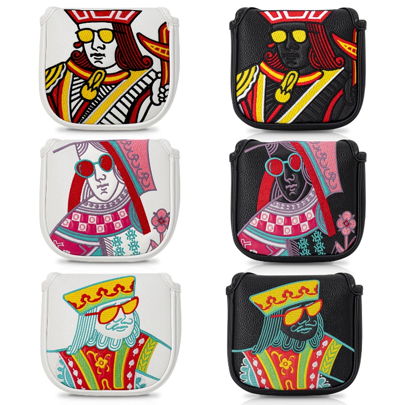 Golf Equipment And Accessories - Levendige golfputting-headcover in pokerstijl, golfaccessoires, stofdicht