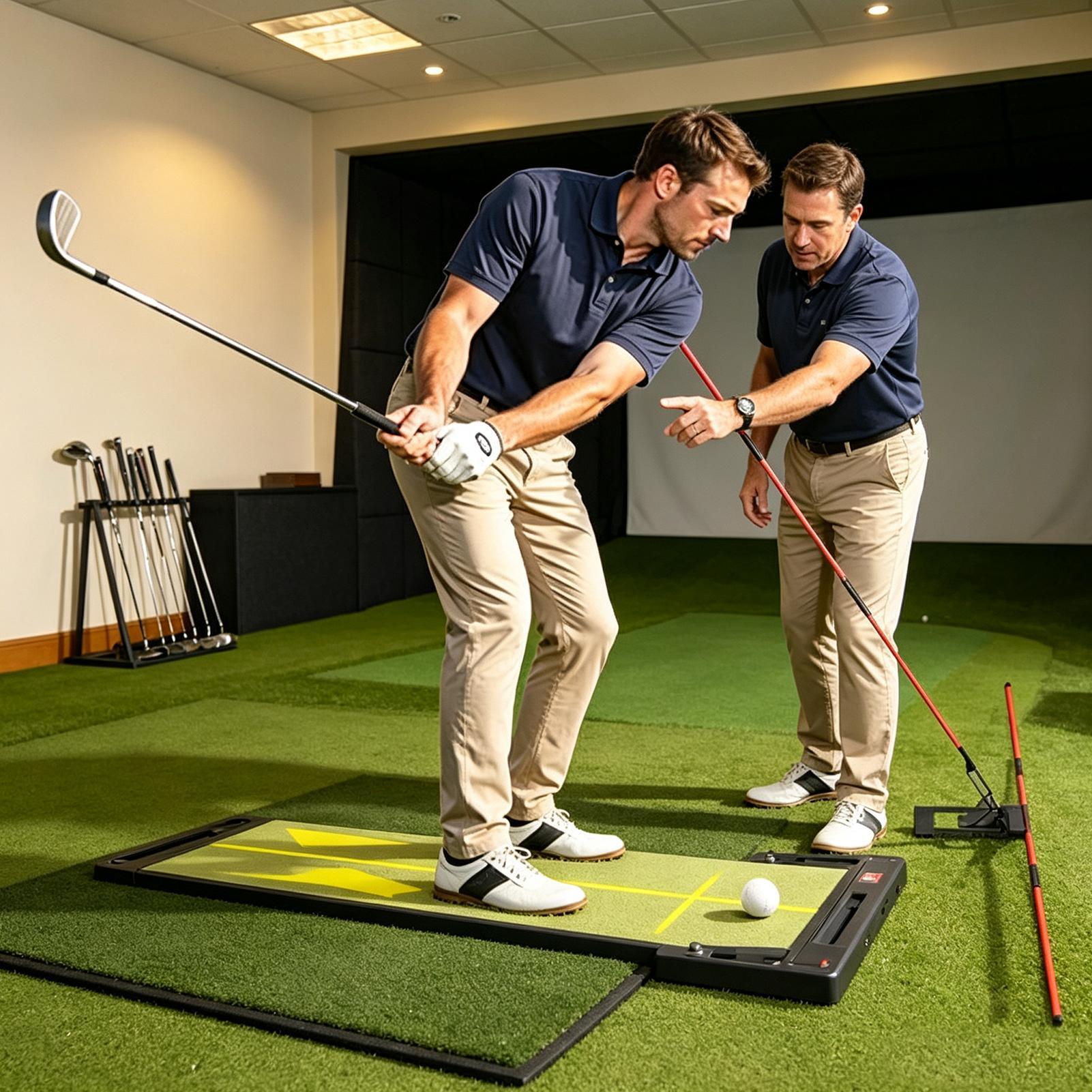 Golf Equipment Beginners - Golf Plane Trainer Verstelbare hoekuitlijning Oefenstokuitrusting