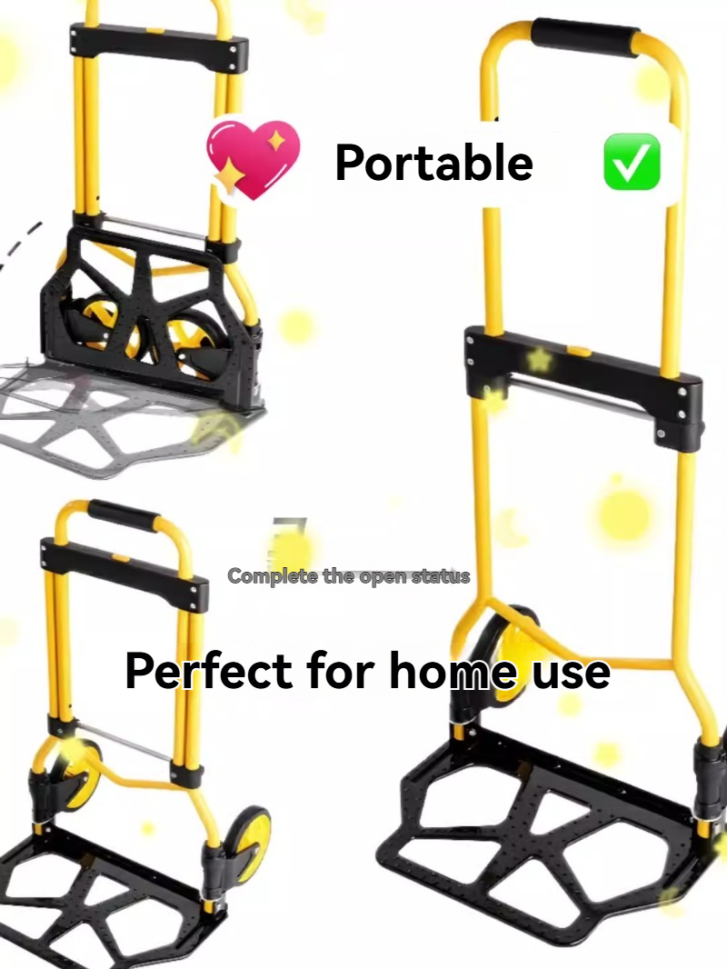 Pull Cart Fold - Lichtgewicht opvouwbare draagbare handkar, inklapbare transportwagen