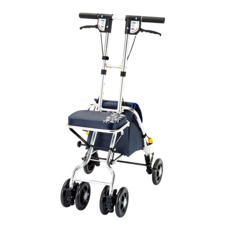 Opvouwbare rollator met zittin - Pull Cart Fold recensie en prijs
