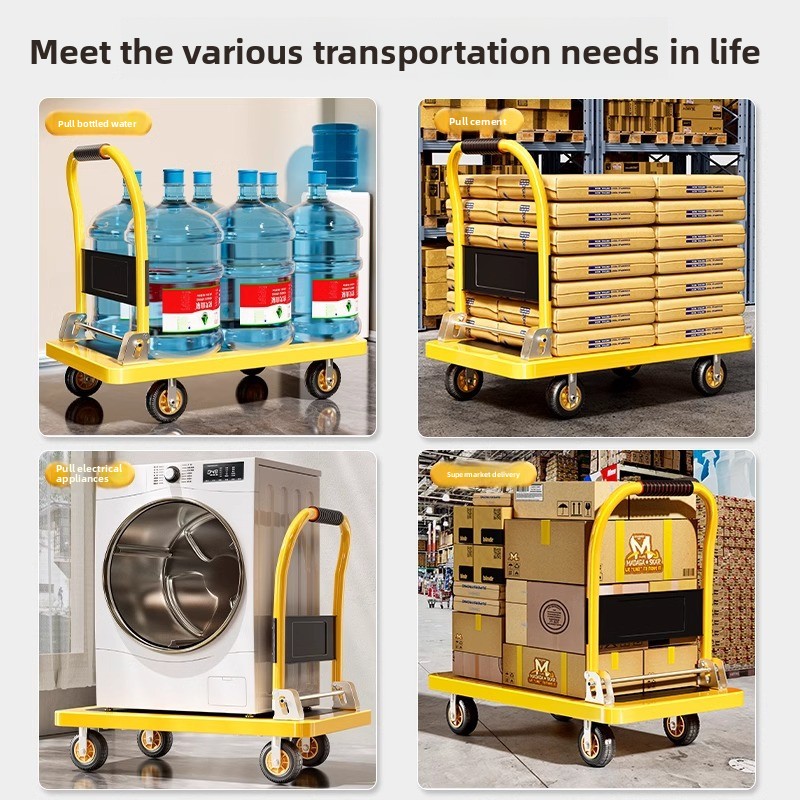Opvouwbare handkar met platte  - Pull Cart Fold recensie en prijs